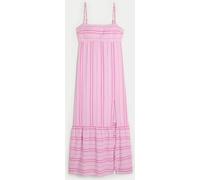 Hollister Hollister Pink Babydoll Maxi Dress with Front Slit Pink X-Large