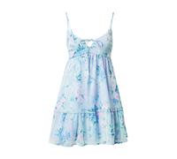 HOLLISTER Robe d’été 'BARE FESTIVAL' turquoise / bleu roi / bleu clair / prune, Taille 40