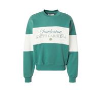 HOLLISTER Sweat-shirt 'DESTINATION' jaune clair / émeraude / blanc, Taille XXL