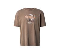 HOLLISTER T-Shirt 'MCLAREN VEGAS' noisette / orange clair / noir / blanc, Taille XL