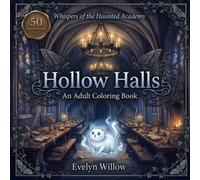 Hollow Halls: Haunted School Coloring Book for Adults | Ghost Cat | Halloween Gift