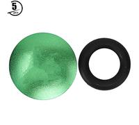 Hollow Integrated Crankset Dust Cover, Bicycle Crankset Dust Cap, Aluminum Alloy Waterproof Protector with Dual Rubber Rings for Mountain and Road Bike Bottom Bracket, 5 - Pack in (Ouverture 22-25 mm)