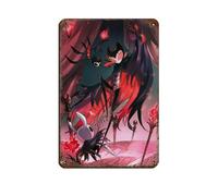 Hollow Knight Grimm Poster de jeu vidéo en métal vintage pour pub, club, café, bar, maison, décoration murale rétro 20 x 30 cm