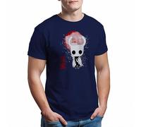Hollow Knight Japanese Art T-Shirt Bleu Marine pour Les Hommes