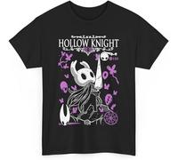 Hollow Knight Merch T-Shirts Men Women Fashion Gaming Tee Casual Streetwear Summer Clothes Manches Courtes(Medium)