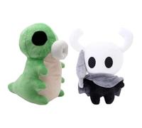 Hollow Knight Peluche Figures, Poupée en Peluche Hollow Knight, Soft Stuffed Figure Doll Peluche, Décoration Chambre à Coucher Canapé, pour Cadeaux d'anniversaire et Cadeau pour Les Fans (A2-2Pcs)