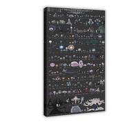 Hollow Knight Poster sur toile représentant un journal de chasseur pour décoration de chambre à coucher, bureau, chambre, cadeau 40 x 60 cm