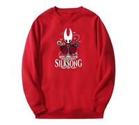 Hollow Knight Silksong Pull à manches longues pour femme et homme, Rouge, L