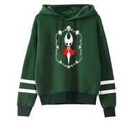 Hollow Knight Silksong Sweat à capuche classique à manches longues pour femme et homme Streetwear 2025, Vert, S