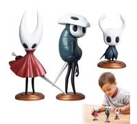 Hollow Knight Statue, 6 Pièces Figurines de Hollow Knight, Statue de Chevalier Creux, Figurine d'action Hollow Knight, Cartoon Hollow Knight Figurines, Hollow Figures pour Fans, Collectionneurs (C)