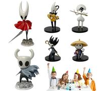 Hollow Knight Statue, 6 Pièces Figurines de Hollow Knight, Statue de Chevalier Creux, Figurine d'action Hollow Knight, Cartoon Hollow Knight Figurines, Hollow Figures pour Fans, Collectionneurs (B)