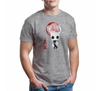 Hollow Knight T-shirt d'art japonais pour homme, gris, XXL