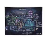 Hollow Knight - Tapisserie murale esthétique avec carte de jeu de rôle pour chambre à coucher, décoration d'intérieur, 76,2 x 101,6 cm
