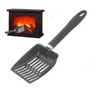 Hollow Out Fireplace Shovel, Hollow Out Ash Sifter for Fire Pit, Stainless Steel Coal Shovel, Heat Resistant Fire Pit Cleaning Tool for Outdoor Use