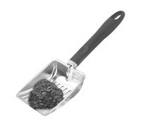 Hollow Out Fireplace Shovel, Metal Coal Scoop, Stainless Steel, PP Fire Pit Scoop, Charcoal Shovels Cleaning Tool for Indoor and Outdoor Use, Essential Fireplace Accessory, 12.8x4.21 inches