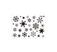 Hollow-out Snowflakes Stencil Christmas Painting Template for on Paper Canvas Wood Plastic DIY Scrapbooking Stencils for Crafts Card Making for on Wood Canvas Reusable Small for Ornaments
