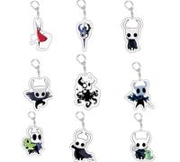 Hollow Porte-clés The Knight Figurine Pendentif Grimm Acrylique Porte-clés Sac Décor Accessoires Cos Game Props 9pcs