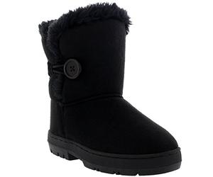 holly Bouton Filles D'enfants Hiver Fourrure Doublée Pluie Chaleureux Bottes