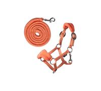 Holly & Claire HKM - 15691 - Licol en polaire - Accessoire réaliste pour enfants - Licol de cheval jouet rembourré doux - Équipement de qualité supérieure (orange)