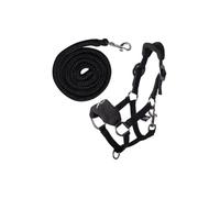 Holly & Claire HKM - 15691 - Licol en polaire - Accessoire réaliste pour enfants - Licol de cheval jouet rembourré - Équipement de qualité supérieure - Noir
