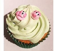 Holly Cupcakes Décorations de gâteaux au Sucre: 24 Petits cochons / 24 Sugar Mini Pigs- Gorgeous, Edible and Handmade with Love in The UK!