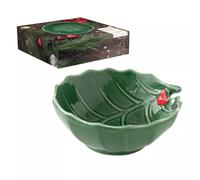 HOLLY ET BERRIES Bol coupelle en Porcelaine verte et rouge D14