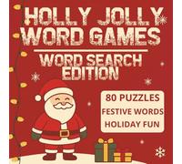 Holly Jolly Word Games Word Search Edition: 80 Christmas Word Search Puzzles for Kids, Teens, and Adults | Festive Brain Games for Holiday Fun