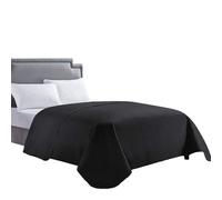 HollyHOME Pinsonic Couvre-lit de Luxe à Carreaux Super Doux pour lit Simple, Noir, lit Double/Grand lit