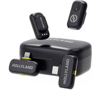 Hollyland Lark A1 Combo Microphone Cravate Sans Fil Professionnel 48kHz/24bit - Reduction Bruit - Compatible iPhone/Android