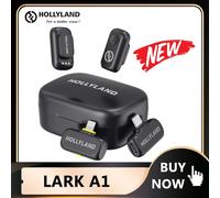 Hollyland LARK A1 Microphone sans fil pour iPhone Android Microphone pour entretien Vlog suppression du bruit micro professionnel Mini Duo lightning