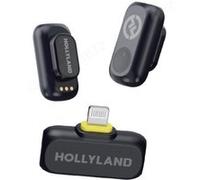 Hollyland Lark A1 Mini Microphone Sans Fil pour iPhone 14/13/12 48kHz/24 Bits, 3 Niveaux de Réduction Intelligente du Bruit, Microphone Magnétique pour YouTube, Podcast, Vidoblog