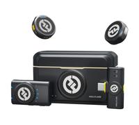 Hollyland Lark M2 Mini Micro Cravate sans Fil, Microphone Discret, Léger 9g | Réduction du Bruit, 300m de Portée, pour Android, iPhone, Vlog, YouTube, avec récepteur caméra + récepteur USB-C)
