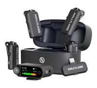 Hollyland Lark Max 2 Combo 4 microphone sans fil (récepteur caméra RX et USB-C RX) - Gris sidéral + Garantie 5 Ans
