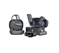 Hollyland Lark Max 2 Ultimate Combo microphone sans fil (écouteurs OWS, récepteur caméra RX et USB-C RX) - Gris sidéral