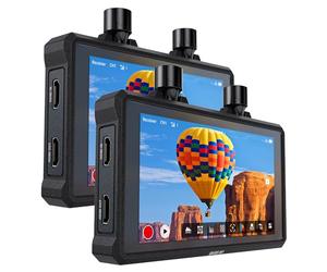 Hollyland Mars M1 Enhanced Camera Field Monitor 4K HDMI & SDI Vidéo Liaison sans Fil Portée 150m Latence 0.08s FHD 1920x1080 1000nit 5.5" Touch 3D LUT APP Vidéosurveillance Interface DC-Out (2 Set)