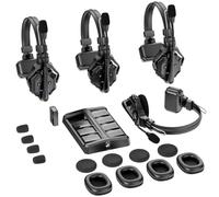 Hollyland Solidcom C1 Casque de Communication sans Fil Système Intercom Duplex Intégral 4 Utilisateurs Portée 350m Communication d'Équipe Casques à Oreille Unique avec 1 Maître et 3 Casques Esclave