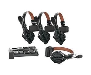Hollyland Solidcom C1 Pro Casque Communication sans Fil Système Intercom ENC Annulation Ambiante Buit Full-Duplex 4 Utilisateurs 350m PTT Mute Production Vidéo Église Drone TV&Film 1 Maître+3 Esclave
