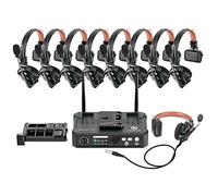 Hollyland Solidcom C1 Pro Casque Communication sans Fil Système Intercom Full-Duplex avec HUB ENC Annulation Ambiante Buit 9 Utilisateurs 350m PTT Mute Production Vidéo Église Drone TV&Film