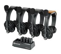 Hollyland Solidcom SE Casque de Communication sans Fil Système Full Duplex à 4 Utilisateurs avec ENC 350m Communication d'Équipe avec PTT Casque à une Oreille pour la Production TV&Film (Version 2.4G)