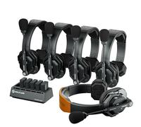 Hollyland Solidcom SE Casque de Communication sans Fil Système Full Duplex à 5 Utilisateurs avec ENC 350m Communication d'Équipe avec PTT Casque à une Oreille pour la Production TV&Film (Version 2.4G)