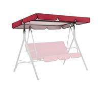 Hollywood - Auvent de toit - 249 x 185 cm - Imperméable et durable - Pour balançoire de jardin - Toile Oxford - Auvent à 3 places - Protection UV 210D (rouge)