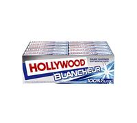 Hollywood Blancheur 100% Xylitol - 40 Boîtes de Chewing-Gums Menthe | Format économique idéal pour les familles, bureaux, commerces et gros consommateurs.