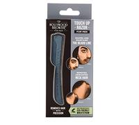 Hollywood Browzer Rasoir de Retouche pour Homme - Ligne de Barbe et Nuque - Dermaplaning & Soin de la Peau - Enlève les poils du cou - Pliable, Format Voyage avec Pochette - Gris Ardoise