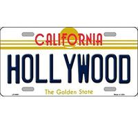 hollywood california state background fantaisie plaque d'immatriculation plaque d'immatriculation 15 x 30 cm
