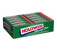 Hollywood Chewing Gum Classic - Parfum Chlorophylle - Arômes Naturels - Lot de 20 paquets, (31 g/paquet)