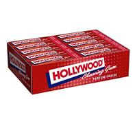 Hollywood Chewing Gum Classic - Parfum Fraise - Arômes Naturels - Lot de 20 paquets de 11 tablettes (31 g)