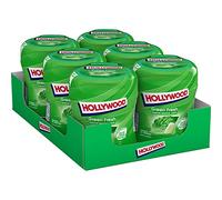 Hollywood Chewing Gum Green Fresh - Parfum Menthe Verte - Sans Sucres avec Édulcorants - Lot de 6 boîtes de 60 dragées (87 g)