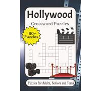 Hollywood Crossword: Crossword Puzzles with Easy-to-Read Print about Hollywood, Hollywood Actors & Directors, Films and More | 6×9 inches, 136 pages | ... Gift for Vacations, Holidays and Relaxation