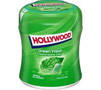 HOLLYWOOD - Greenfresh Menthe Verte 60 Dragées Sans Sucres 87G - Lot De 3