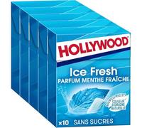 HOLLYWOOD Ice Fresh Chewing-gum à la menthe fraîche sans sucres 5 x 14 g